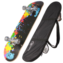 Skateboard din lemn cu husa RCO, Splash Color