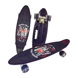 Penny board portabil, Negru
