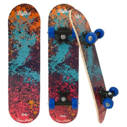 Skateboard din lemn STS, Multicolor
