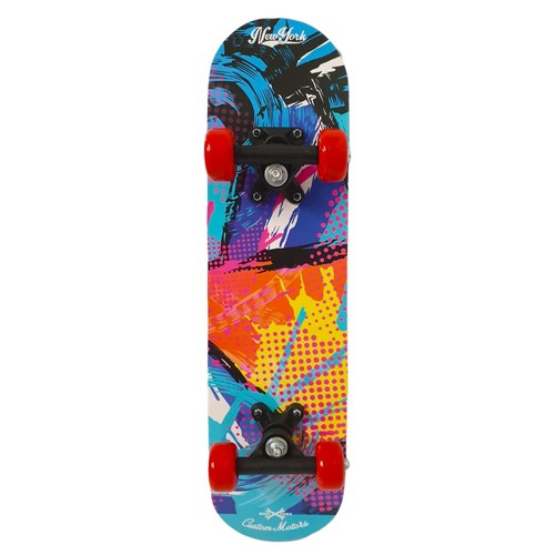 Skateboard din lemn STS, Multicolor