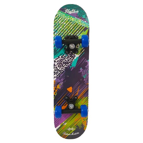 Skateboard din lemn STS, Multicolor