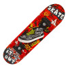 Skateboard din lemn STS, Rosu