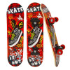 Skateboard din lemn STS, Rosu