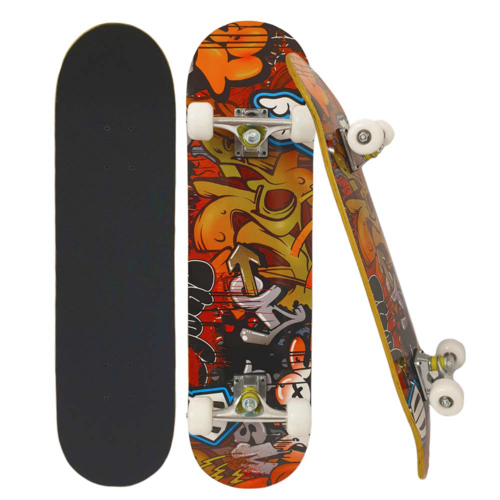 Skateboard din lemn cu husa STS, Graffiti