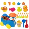 Set de Jucarii pentru Nisip si Plaja– 20 piese + Camion Multicolor, 3+ ani