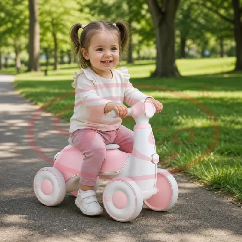Bicicleta de Echilibru pentru Copii/Tricicleta Ride-On cu Lumini si Muzica – Distractie si Dezvoltare 