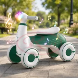 Bicicleta de Echilibru pentru Copii/Tricicleta Ride-On cu Lumini si Muzica – Distractie si Dezvoltare 