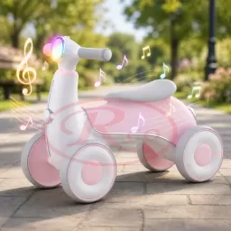 Bicicleta de Echilibru pentru Copii/Tricicleta Ride-On cu Lumini si Muzica – Distractie si Dezvoltare 