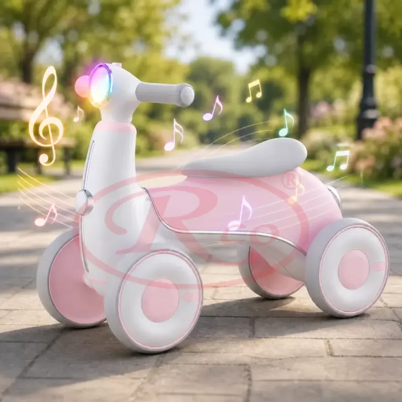 Bicicleta de Echilibru pentru Copii/Tricicleta Ride-On cu Lumini si Muzica – Distractie si Dezvoltare 