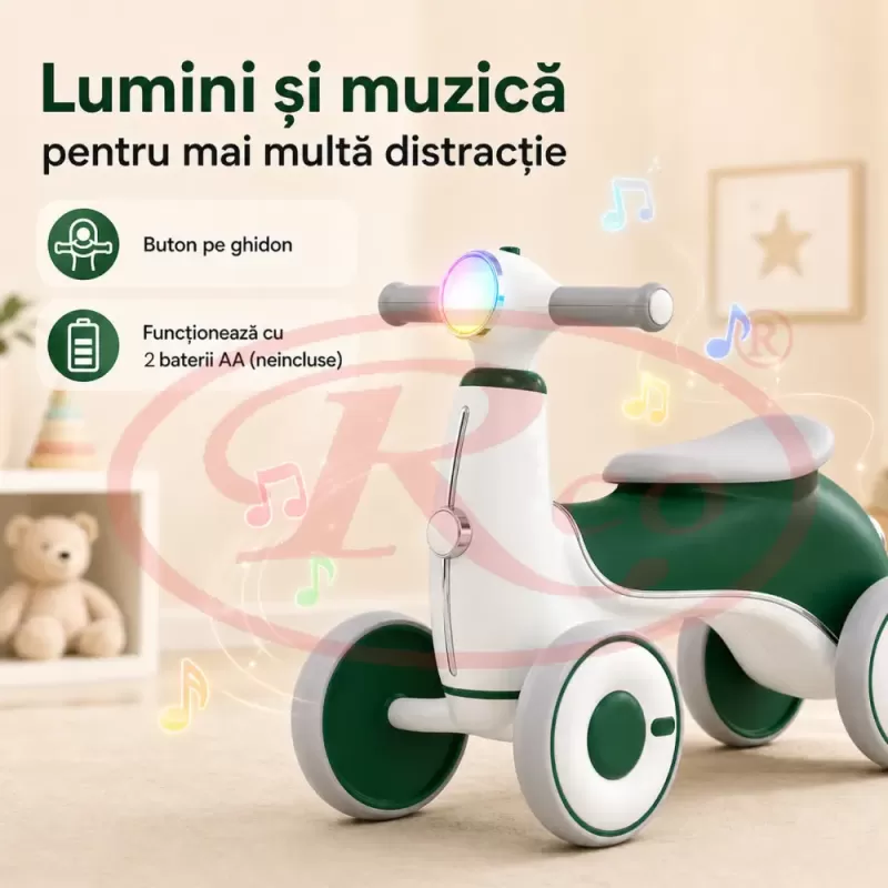 Bicicleta de Echilibru pentru Copii/Tricicleta Ride-On cu Lumini si Muzica – Distractie si Dezvoltare 