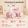 Bicicleta de Echilibru pentru Copii/Tricicleta Ride-On cu Lumini si Muzica – Distractie si Dezvoltare 