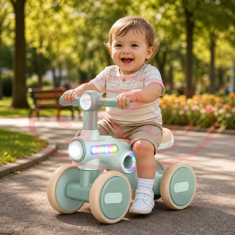 Bicicleta de Echilibru pentru Copii/Tricicleta Ride-On cu Lumini si Muzica – Distractie si Dezvoltare intr-un Singur Produs