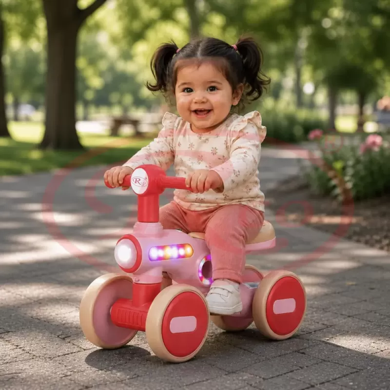 Bicicleta de Echilibru pentru Copii/Tricicleta Ride-On cu Lumini si Muzica – Distractie si Dezvoltare intr-un Singur Produs