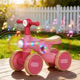 Bicicleta de Echilibru pentru Copii/Tricicleta Ride-On cu Lumini si Muzica – Distractie si Dezvoltare intr-un Singur Produs