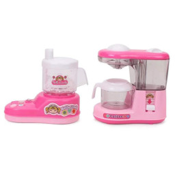 Set electrocasnice de jucarie, interactiv cu sunete si lumini, 2 piese