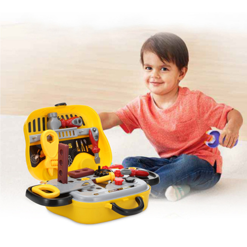 Set de joaca atelier portabil pe roti cu 25 accesorii