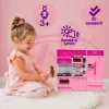 Set bucatarie moderna si electronica, pentru papusi si copii, din 3 corpuri si 20 de accesorii, 34x36cm