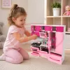 Set bucatarie moderna si electronica, pentru papusi si copii, din 3 corpuri si 20 de accesorii, 34x36cm