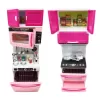 Set bucatarie moderna si electronica, pentru papusi si copii, din 3 corpuri si 20 de accesorii, 34x36cm