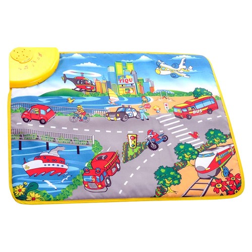 Covoras Inteligent Muzical Pentru Copii- City Music Coastal, Interactiv, 58x47x0.5 cm