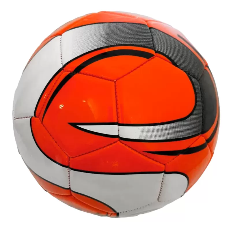 Minge fotbal RCO, pentru recreere, antrenamente si locuri de joaca, marimea 5, PVC, Rosu/Alb