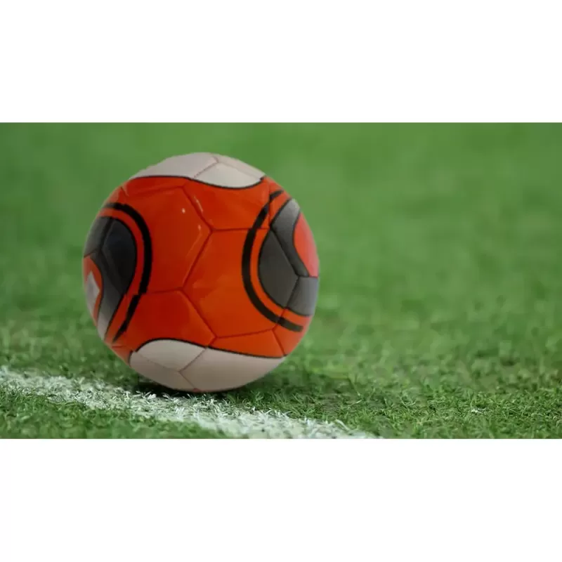 Minge fotbal RCO, pentru recreere, antrenamente si locuri de joaca, marimea 5, PVC, Rosu/Alb