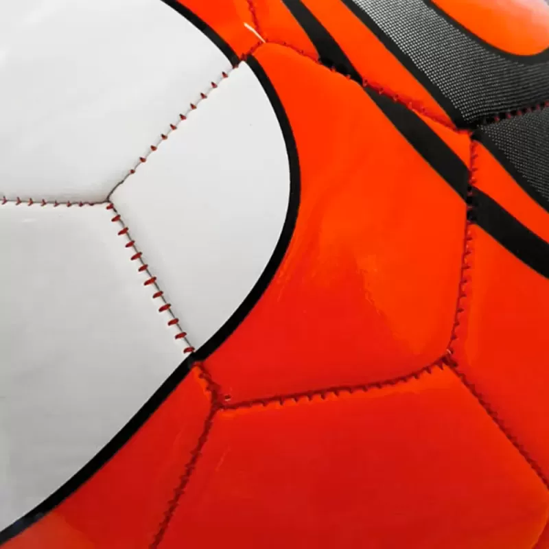 Minge fotbal RCO, pentru recreere, antrenamente si locuri de joaca, marimea 5, PVC, Rosu/Alb