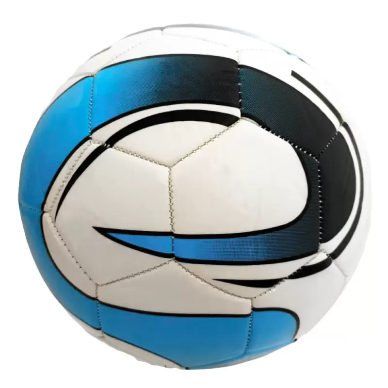 Minge fotbal RCO, pentru recreere, antrenamente si locuri de joaca, marimea 5, PVC, Alb/Bleu