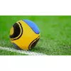 Minge fotbal RCO, pentru recreere, antrenamente si locuri de joaca, marimea 5, PVC, Galben/Albastru