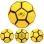 Minge fotbal RCO, pentru recreere, antrenamente si locuri de joaca, marimea 5, PVC, Galben
