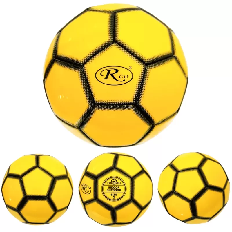 Minge fotbal RCO, pentru recreere, antrenamente si locuri de joaca, marimea 5, PVC, Galben