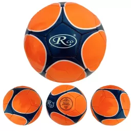 Minge fotbal RCO, pentru recreere, antrenamente si locuri de joaca, marimea 5, PVC, Rosu cu Model