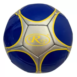 Minge fotbal RCO, pentru recreere, antrenamente si locuri de joaca, marimea 5, PVC, Albastru cu Model