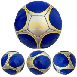 Minge fotbal RCO, pentru recreere, antrenamente si locuri de joaca, marimea 5, PVC, Albastru cu Model