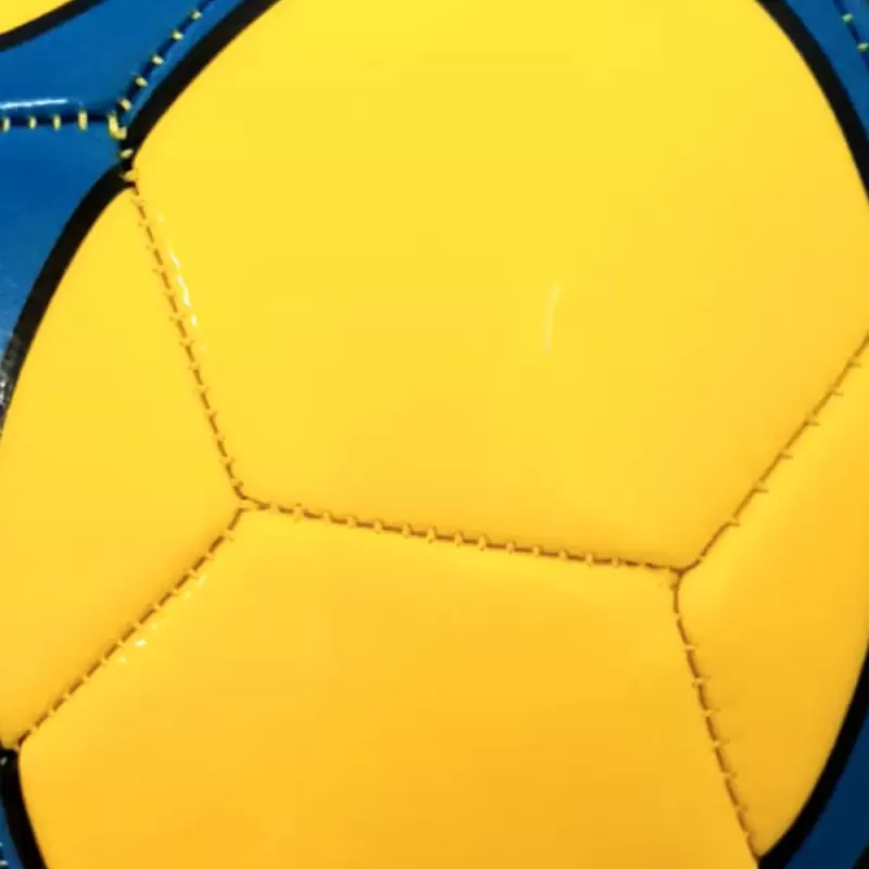 Minge fotbal RCO, pentru recreere, antrenamente si locuri de joaca, marimea 5, PVC, Galben cu Model