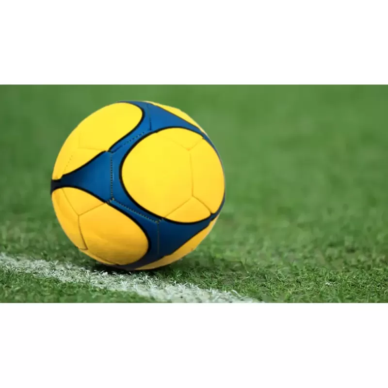 Minge fotbal RCO, pentru recreere, antrenamente si locuri de joaca, marimea 5, PVC, Galben cu Model