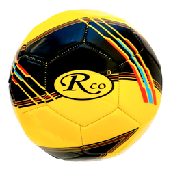Minge fotbal RCO, pentru recreere, antrenamente si locuri de joaca, marimea 5, PVC, Galben/Negru