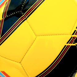 Minge fotbal RCO, pentru recreere, antrenamente si locuri de joaca, marimea 5, PVC, Galben/Negru