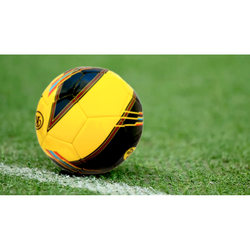 Minge fotbal RCO, pentru recreere, antrenamente si locuri de joaca, marimea 5, PVC, Galben/Negru