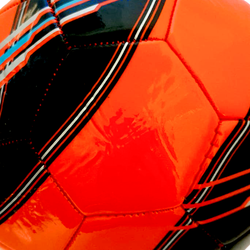 Minge fotbal RCO, pentru recreere, antrenamente si locuri de joaca, marimea 5, PVC, Rosu/Negru