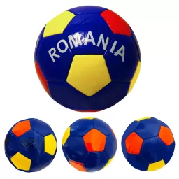 Minge fotbal RCO, pentru recreere, antrenamente si locuri de joaca, marimea 5, PVC, Romania, Albastru