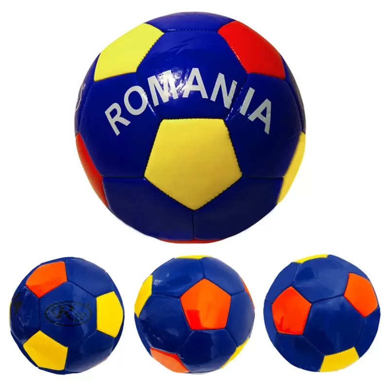 Minge fotbal RCO, pentru recreere, antrenamente si locuri de joaca, marimea 5, PVC, Romania, Albastru