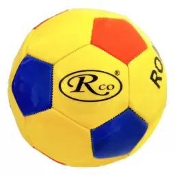 Minge fotbal RCO, pentru recreere, antrenamente si locuri de joaca, marimea 5, PVC, Romania, Galben