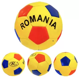 Minge fotbal RCO, pentru recreere, antrenamente si locuri de joaca, marimea 5, PVC, Romania, Galben
