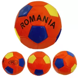 Minge fotbal RCO, pentru recreere, antrenamente si locuri de joaca, marimea 5, PVC, Romania, Rosu