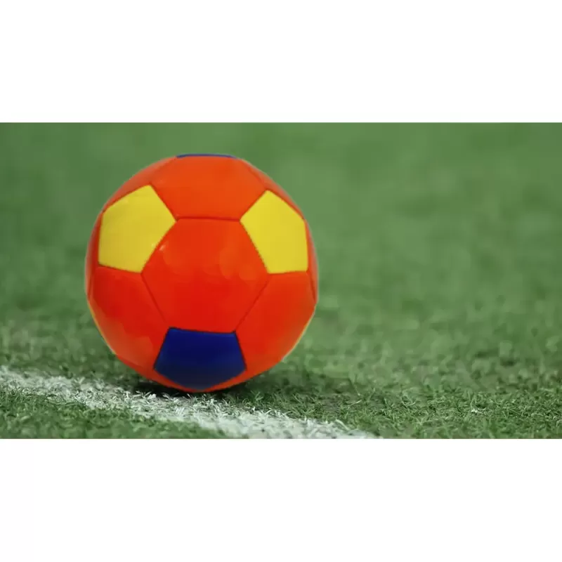 Minge fotbal RCO, pentru recreere, antrenamente si locuri de joaca, marimea 5, PVC, Romania, Rosu