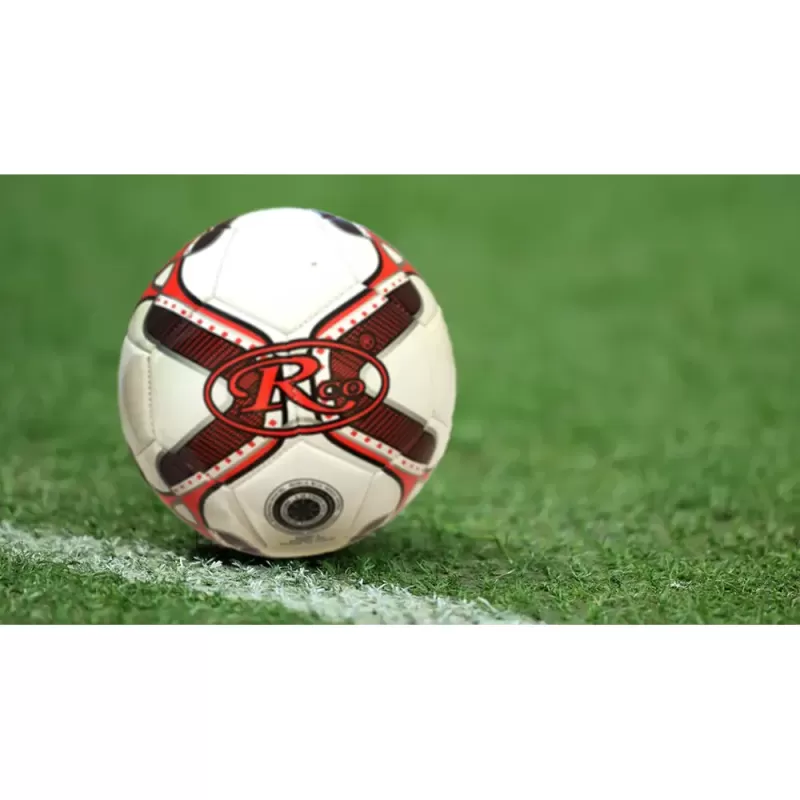 Minge fotbal RCO, pentru recreere, antrenamente si locuri de joaca, marimea 5, PVC, Model Rosu