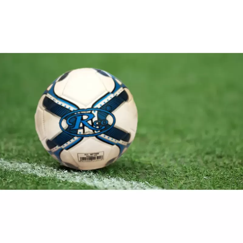 Minge fotbal RCO, pentru recreere, antrenamente si locuri de joaca, marimea 5, PVC, Model Albastru