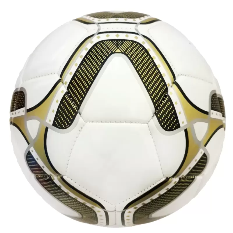 Minge fotbal RCO, pentru recreere, antrenamente si locuri de joaca, marimea 5, PVC, Model Auriu
