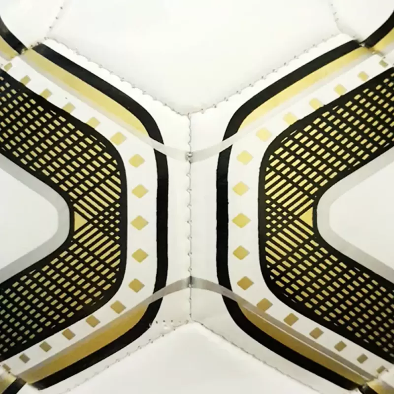 Minge fotbal RCO, pentru recreere, antrenamente si locuri de joaca, marimea 5, PVC, Model Auriu